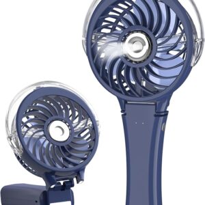 Handheld Mist Fan Upgraded Rechargeable Personal Mister Fan,