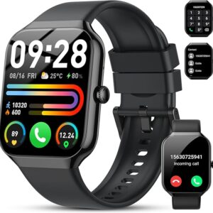 Smart Watch for Men Women – 1.96" HD, Call Feature, 112+ Best Sports Modes, IP68 Waterproof, Fitness Tracker 2025