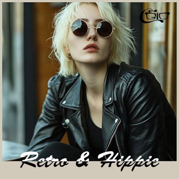 Stylish Retro Round Polarized Sunglasses – CGID E01 Best Metal Circle Shades, UV400, Vintage Unisex Eyewear - Image 3