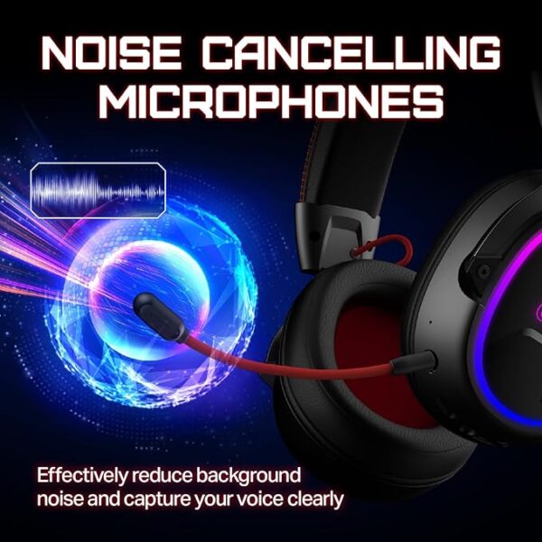 OXS Storm G2 Wireless Gaming Headset – 7.1 Surround, Bluetooth 5.3, 40H Playtime - Image 3