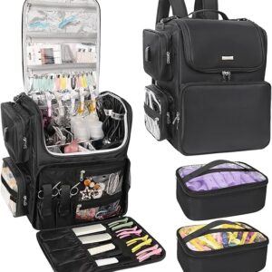 Relavel Hair Tools Travel Bag Hair Stylist Backpack Hairdresser Cosmetology Bag