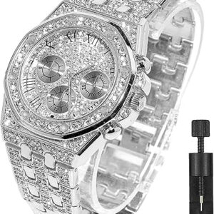 Apzzic Diamond Iced Out Watch 40mm Gold