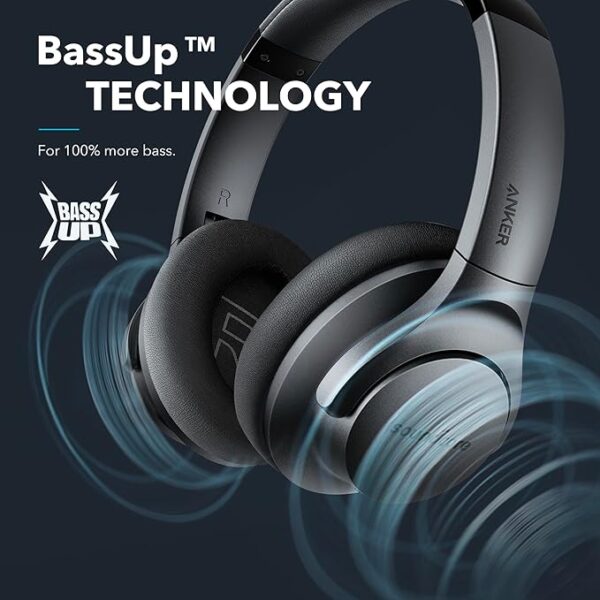 Wireless Bluetooth Headphones – Over Ear, 60H Playtime, Deep Bass Sound - Image 2