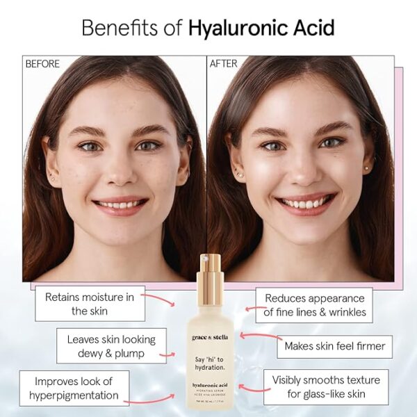 grace & stella Hyaluronic Acid Serum – Best Anti-Aging Hydration 2025 - Image 3