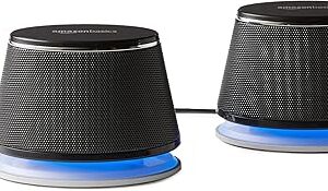 Amazon Basics Stereo Speakers 2.0 USB-Powered for PC or Laptop
