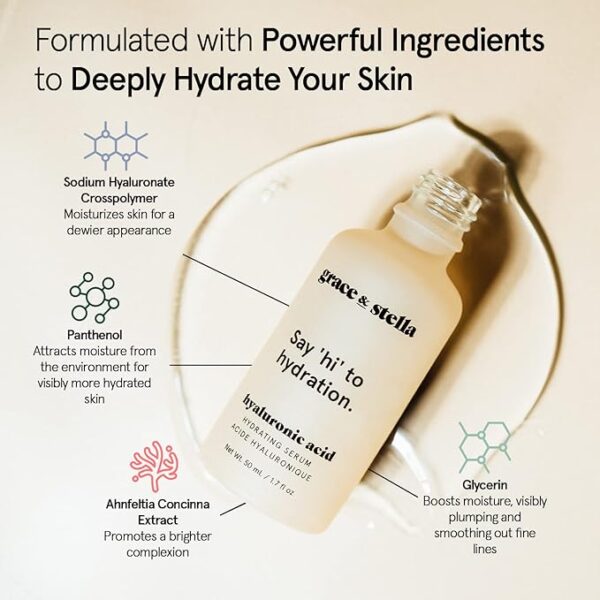 grace & stella Hyaluronic Acid Serum – Best Anti-Aging Hydration 2025 - Image 4