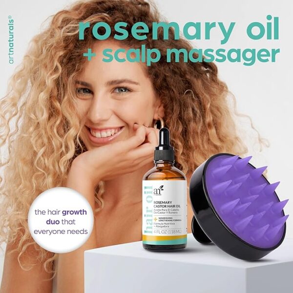 ArtNaturals Rosemary & Castor Oil for Hair Growth & Repair 100% - Image 4