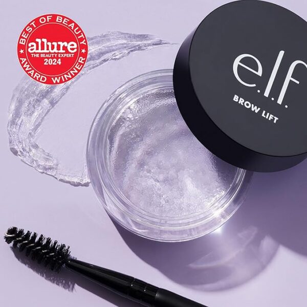 e.l.f. Brow Lift, Clear Eyebrow Shaping Wax For Holding Brows In Place, Creates A Fluffy Feathered Look, Vegan & Cruelty Free, Clear 100% - Image 3
