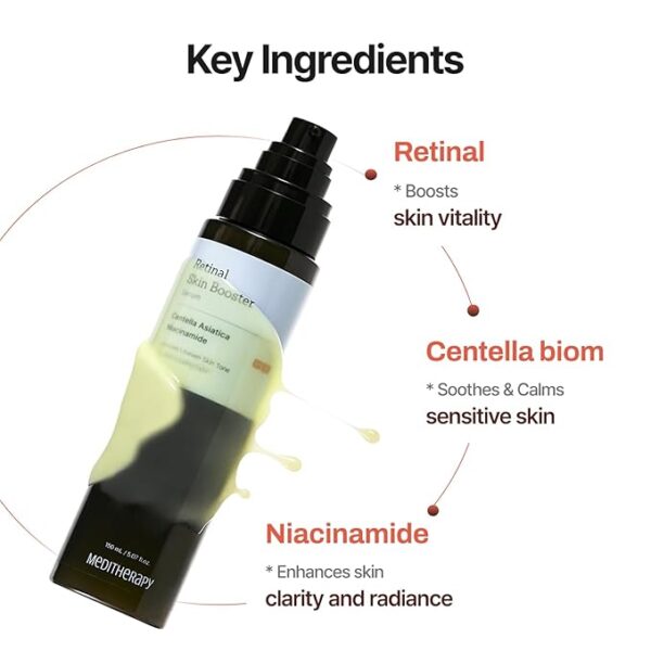 MEDITHERAPY Retinal Skin Booster Serum – Best Gentle Retinaldehyde Serum for Sensitive Skin, Anti-Aging Face & Body Treatment 2025 - Image 2