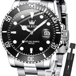 OLEVS luxury men’s watch with stainless