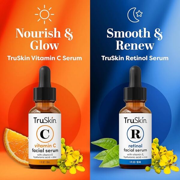 TruSkin Face Serum Duo – Best Vitamin C & Retinol for Smoother Skin 2025 - Image 4