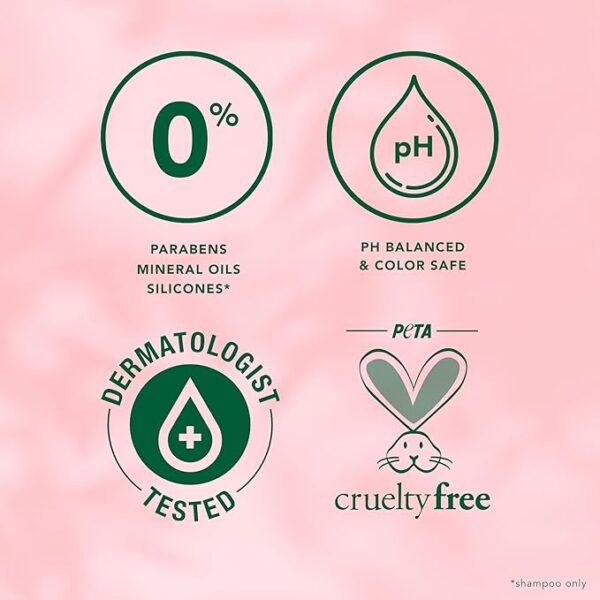 Herbal Essences Shampoo & Conditioner Set – Best Smooth Collection with Rose Hips & Vitamin E – Color-Safe & Paraben-Free – 29.2 oz (2-Pack) - Image 4