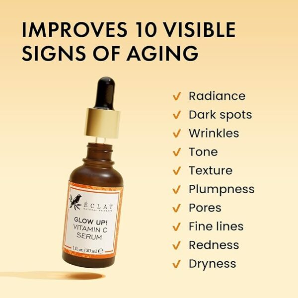 Eclat Vitamin C Face Serum – Ultimate Brightening, Anti-Aging Skincare, 30ml - Image 3