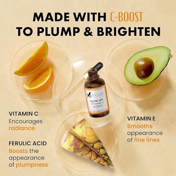 Eclat Vitamin C Face Serum – Ultimate Brightening, Anti-Aging Skincare, 30ml - Image 2
