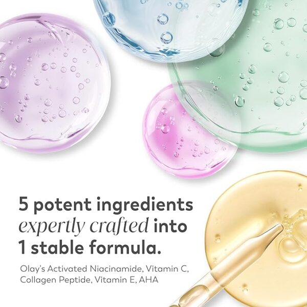 Olay Super Serum – 5-in-1 Face Serum with Niacinamide & Peptides (1.7 Oz) - Image 2