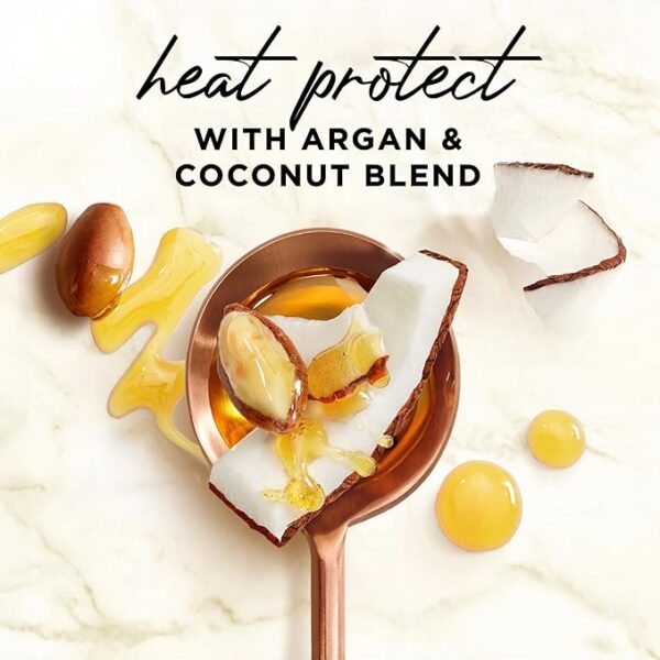 Hair Food Coconut & Argan Oil Heat Protectant – 450°F Shield + Best Shine for All Hair Types | Sulfate-Free Leave-In Spray - Image 4